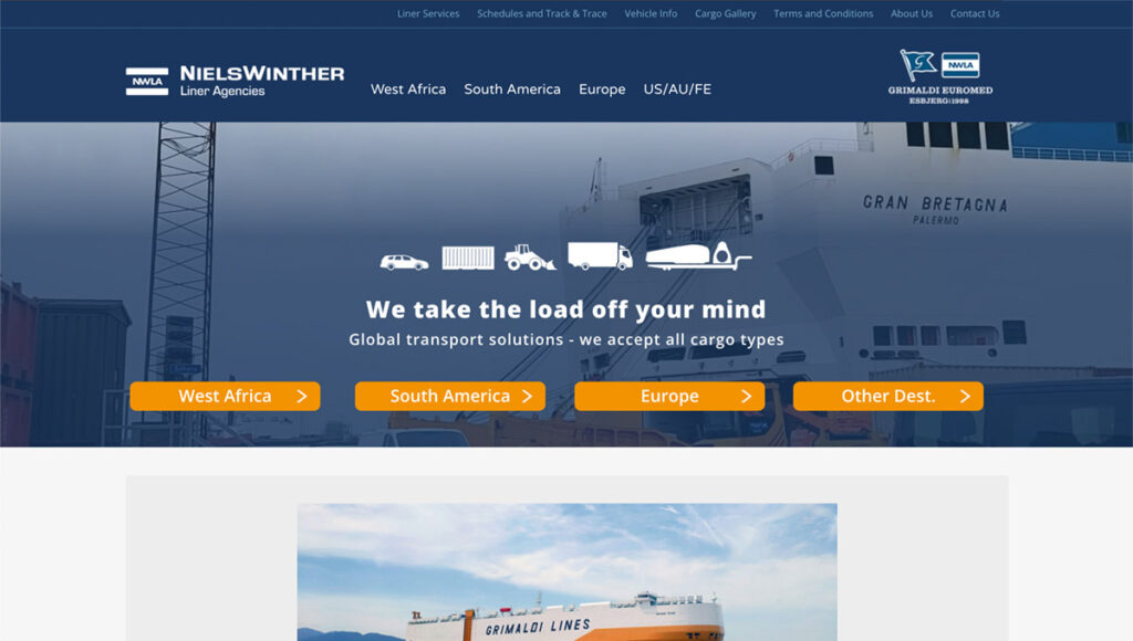 Niels Winther Liner Website